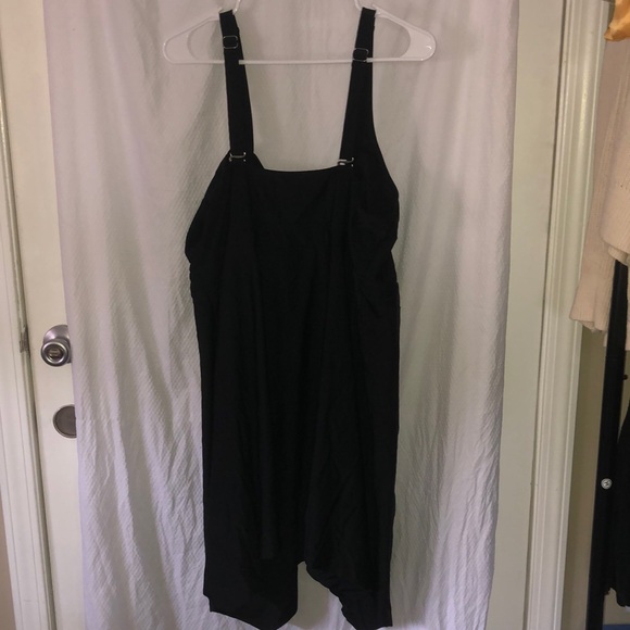 TWO size 24 All Black Swim Dresses (no bottoms) Perfect for Summer Swims 2025 - Picture 13 of 16